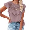 Elegantní dámské letní halenky Móda Nové Ležérní Žena Topy Dámské Košile Halenka Košilka Dámské Krajkové Blusy Top Dámské Mujer