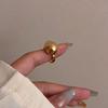 Water Drop Open Adjustable Ring: European & American Style, Simple Fashion, Stackable Creative Index Finger Ring for Women