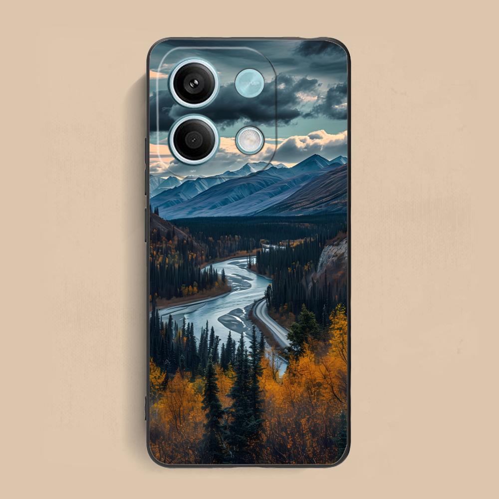 Mountain Forest Mobile Phone Case for Xiaomi Redmi 15 14 13 12 A5 3 2 1 C Plus 4G 5G Colorful Printing Cover Luxury Cover Pretty