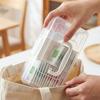 Plastic Tea Bag Storage Box Large Capacity Dust-proof Tea Bag Holder with Removable Dividers Sealed Spice Storage Container