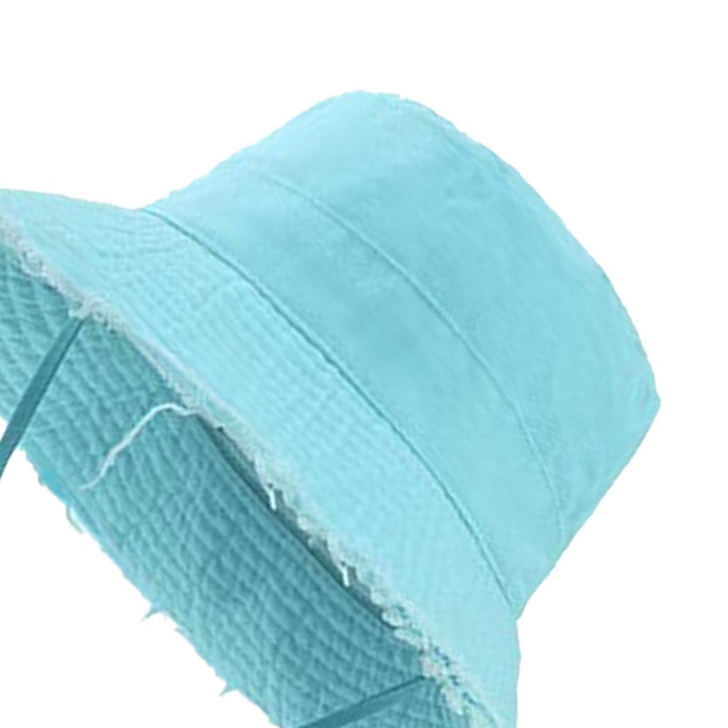 Outdoor Beach Sun Hat For Women Foldable Fisherman Hat Sunproof Bucket Cap With Wide Brims Fashion Headwear Accessory