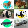Mini Tudou 12pcs Safari Animal Figures Toys and 145x98cm Large Playmat Realistic Jumbo Jungle Wild Zoo Animal Figures Playset Includes Suitable for