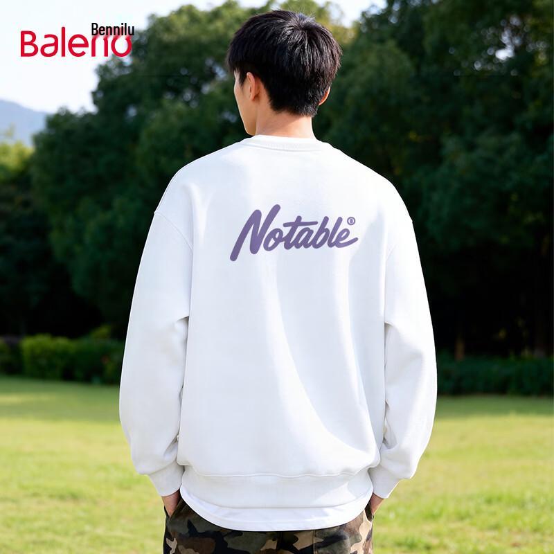 

Baleno Men s Loose Fit Letter Print Crewneck Sweatshirt 3XL