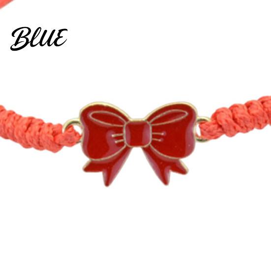 Adjustable Friendship Bracelet Bow Braided String Rope Handcrafted Fashionable Wrist