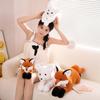 Cartoon Lying Down Little Fox Doll Plush Toy White Fox Doll Girl Company Soothing Doll