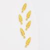 50Pcs Feather Charm Hanging Pendant For Craft Project Necklace Jewelry Making Ethnic Costume And Clothing Decoration