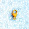 Cute DIY Heart Lobster Clasp Keychain Pendant with Spray Paint Colors
