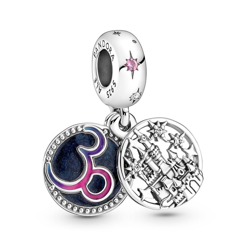 New  S925 Silver Camping Night Sky Heart Shape Pendants Fit For Couples Bracelet Nacklace Jewelry Gift DIY Making