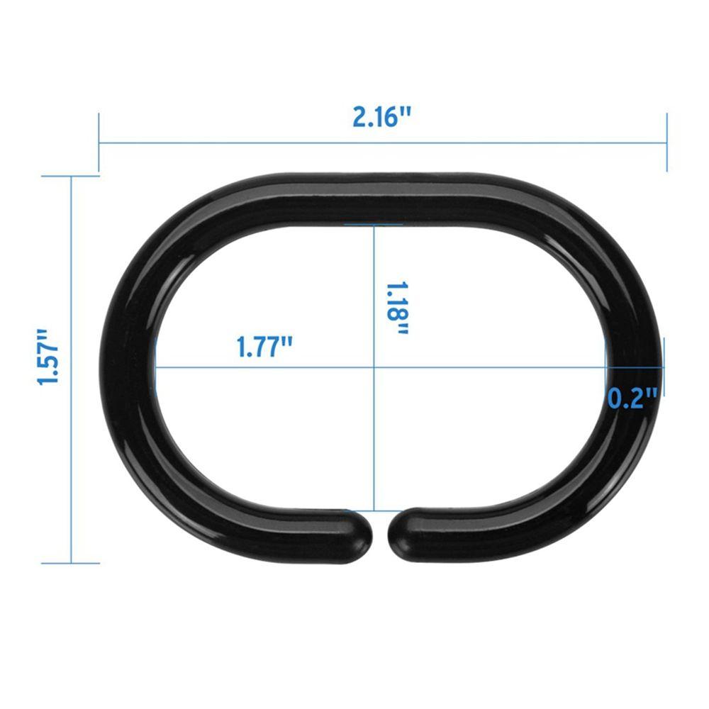 Accessories Replacement For Living Room Bathroom Curtain Hook Loop Clip Curtain Rings Hooks Rings