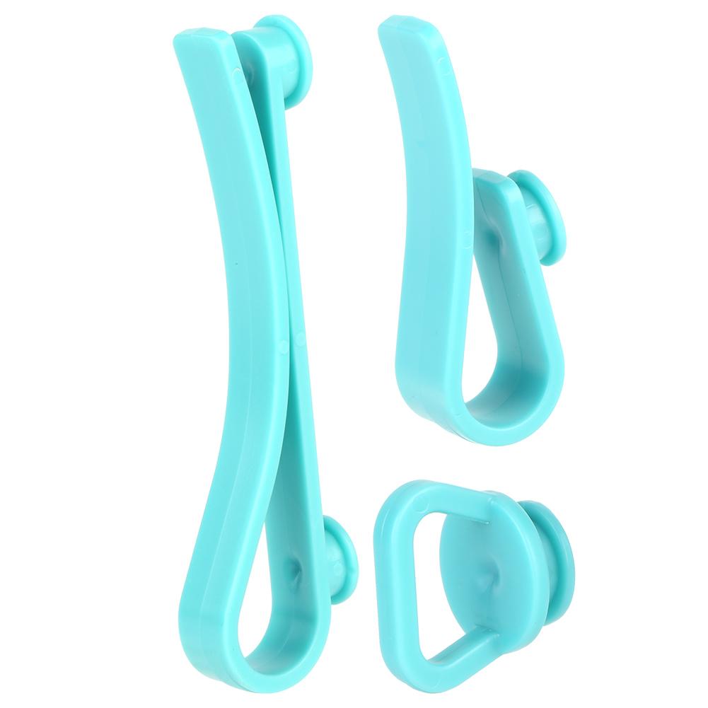 

3Pcs/Set Storage Hooks Multi-Purpose Plastics Hooks Universal Key Holder Organizer for Bogg Bag Accessories небо синє кольору
