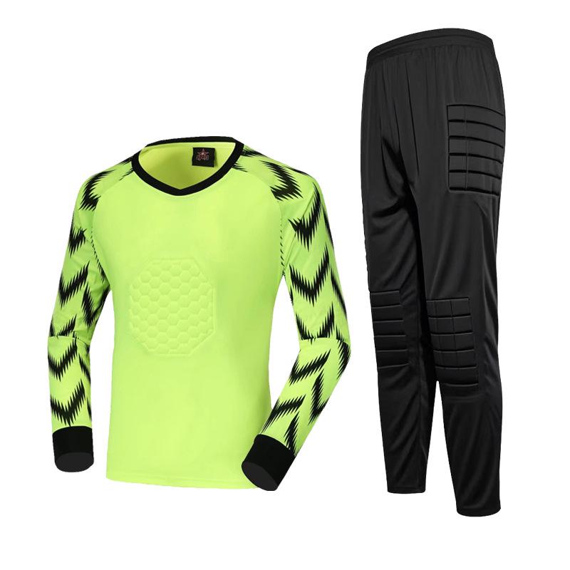 Goalkeeper Uniform with Anti-Fall and Anti-Collision Sponge Padding for Football Training