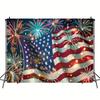 Independence Day flag and fireworks background indoor and outdoor decorations holiday decorations