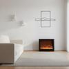 Electric Fireplace Quiet Operation Built-in Heater for Cabinet