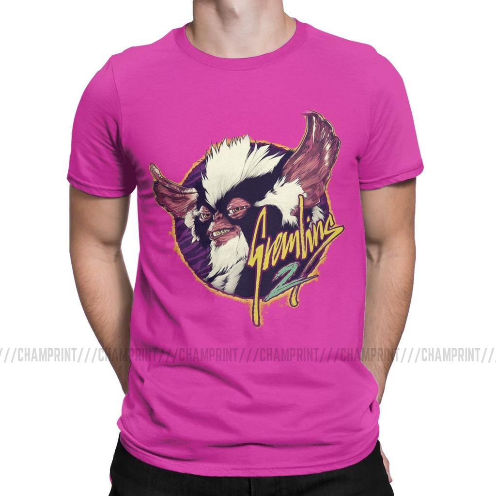 Men S T Shirt Gremlins Novelty Tees Short Sleeve Gizmo Monster Gremlin 80S Horror Christmas Movie