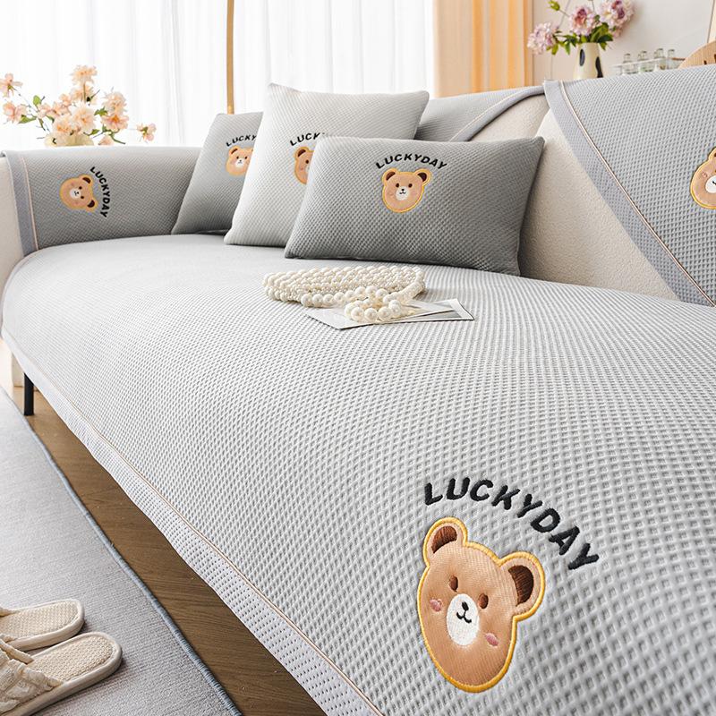 

Лето Лето Лето Высококачественное светлое роскошное прохладное кожаное полотенце на спинке с подушкой 70*70cm