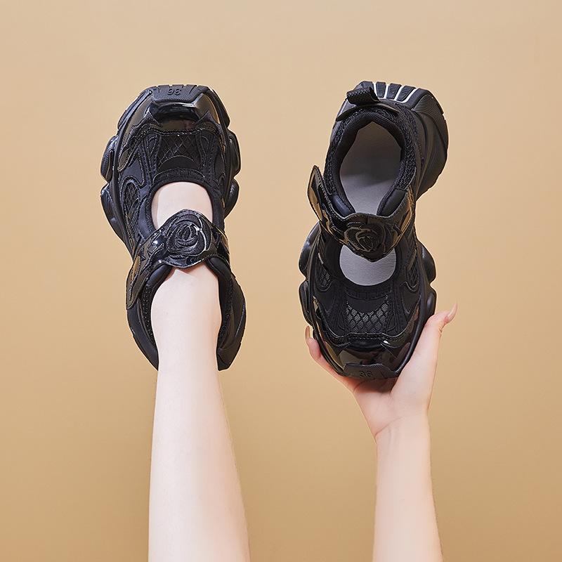 New Dad Shoes for Women Fashionable Thick-soled Sports Single Shoes