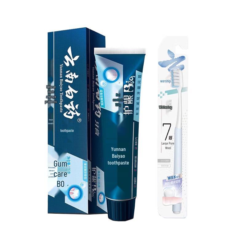 

Yunnan Baiyao Active Peptide Fresh Mint Toothpaste with Toothbrush