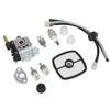 Lawn Mower Carburetor Spark Plug Filter Set Aluminum High Reliability Carburetor Replacement for PE200 PE201 PPF210
