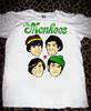 Vintage Monkees Guitar Band Gift Fan White Full Size T-shirt Cotton Unisex CH090