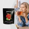 Bustine di Tè all'Ibisco e Rosa, Tisana Rinfrescante e Lenitiva, Aiuto Digestivo Post-Pasto, Delicato e Nutriente