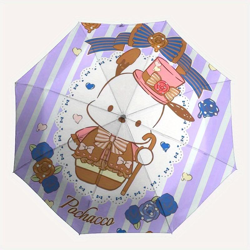 1pc Pochacco Cute Illustration Umbrella with Plastic Handle,Suitable for All Seasons Home Travel Outdoor UmbrellaSanlio336
