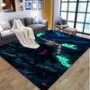 Roronoa Zoro Pattern Rug, Indoor/Outdoor Mat, for Picnic, Gameroom, Bedroom, Office, Living Room, Home Decor Carpet, Birthday Gift