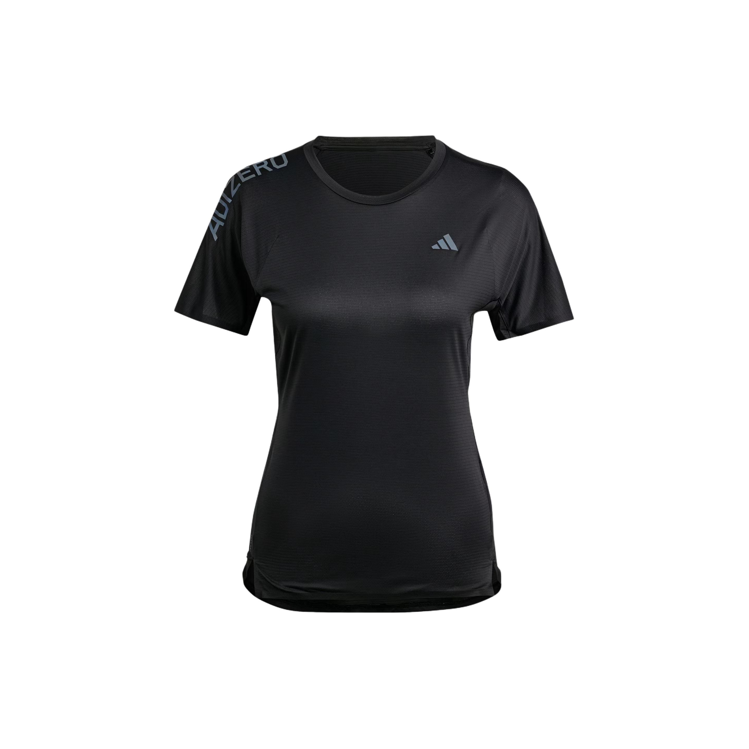 Adidas Letter Print Round Neck Short Sleeve Drop Shoulder T-Shirt Women T-Shirt Black IK9710 XS