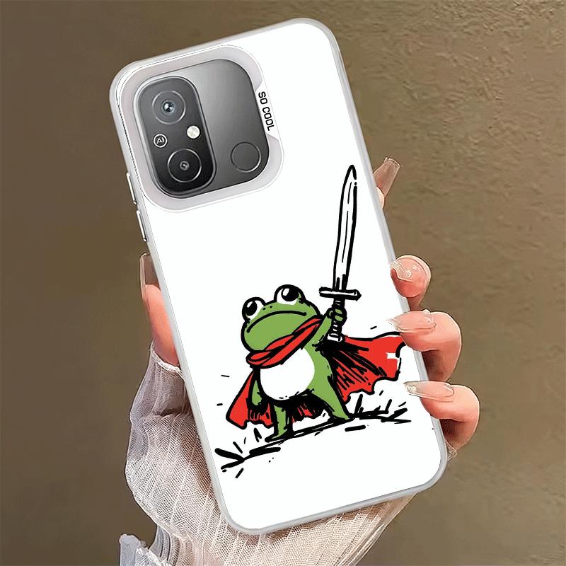 Cute Cartoon Frog Shockproof Phone Case for Xiaomi Poco X7 X6 X5 X3 Pro F7 Ultra M8 Redmi 15C 15 14C 13C 12C 10C 13 12 10
