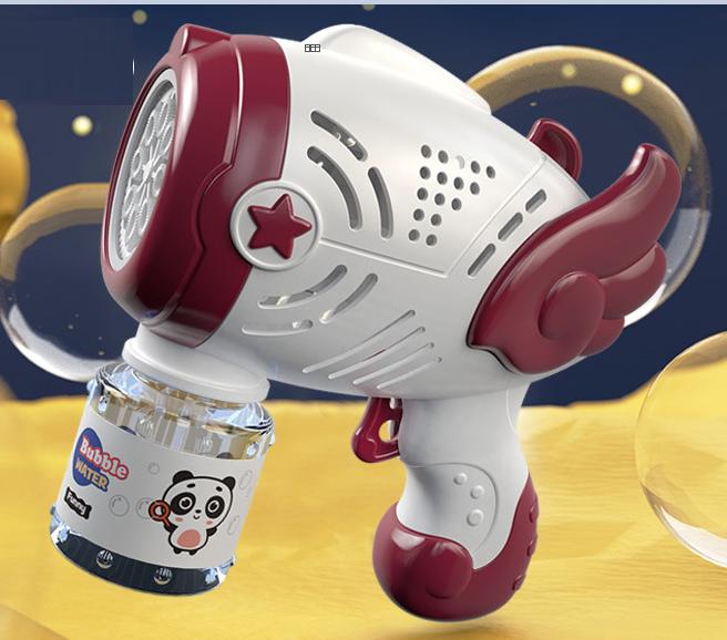 Electric Bubble Machine Flashing Light Music Automatic Bubble Blower Soap Water Bubbles Maker Gun for Children Kid Outdoor Toys