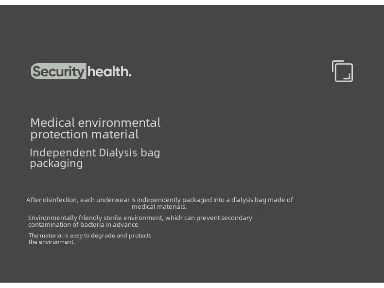 Roupa Íntima Descartável de Algodão Puro para Mulheres e Homens - Sem Costura, Levanta o Quadril, Ideal para Viagens, Maternidade e Uso Pós-parto.