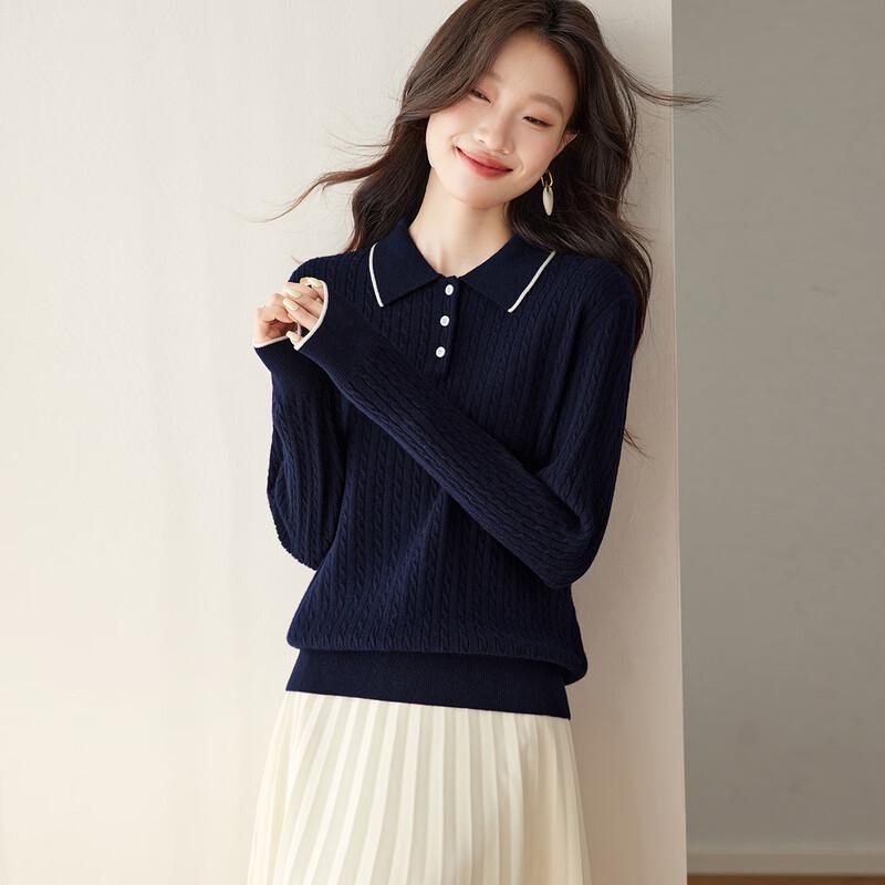 Srcr Women's 100% Wool Cable Knit Sweater