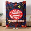Bayern Munich Customize Your Name Blanket Lightweight Customizable Blanket Comfortable for Seaside Livingroom Bed Living Room Four Seasons Universal