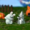 Resin Halloween Ghost Pumpkin Figurines Craft Mini Halloween Fairy DIY Resin Craft  Car Decor