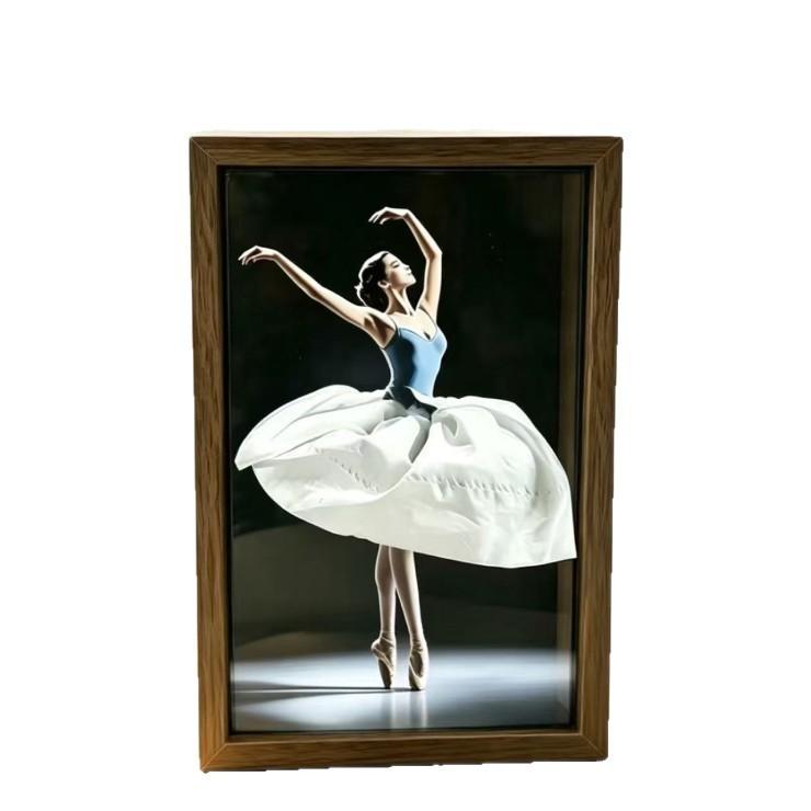 Ballet Dance Wooden Tissue Box Holder With Creative Cartoon Design For Home Decor