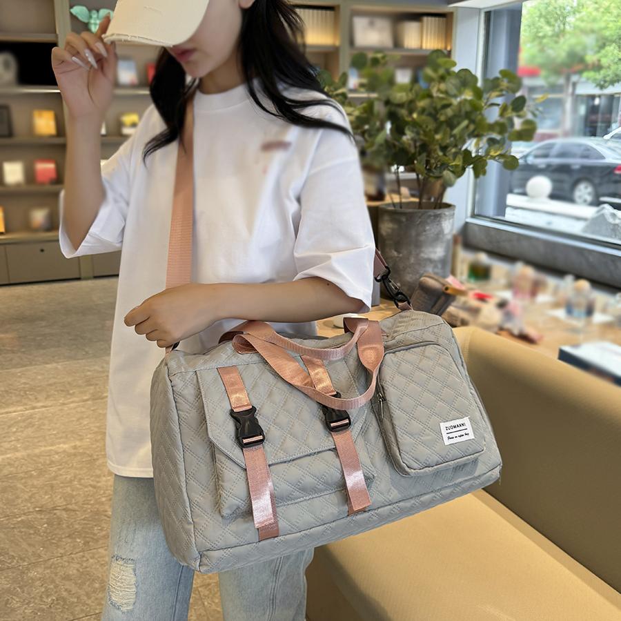 Travel Bag  Durable Nylon Travel Duffle Bag Portable Sports Gym Bag for Overnight Trips Shoulder Duffel Training Bag