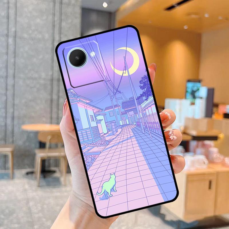 Pastel Japan Kyoto City Case For Realme C55 C33 C31 C35 C30 C11 C15 C25s C21Y GT Neo 5 3T 2T 8 9 10 11 Pro Plus