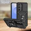 Luxury Car Magnetic Ring Bracket Case For Samsung Galaxy S26 S25 FE S24 S23 S22 Plus Ultra Armor Slide Camera Lens Protect Cover