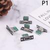 5Pcs Usb 3.1 Type C Socket With Screw Fixing Plate Type-C Usb Jack 3.1 Type-C 2Pin 4Pin Female Connector Jack Charging Port