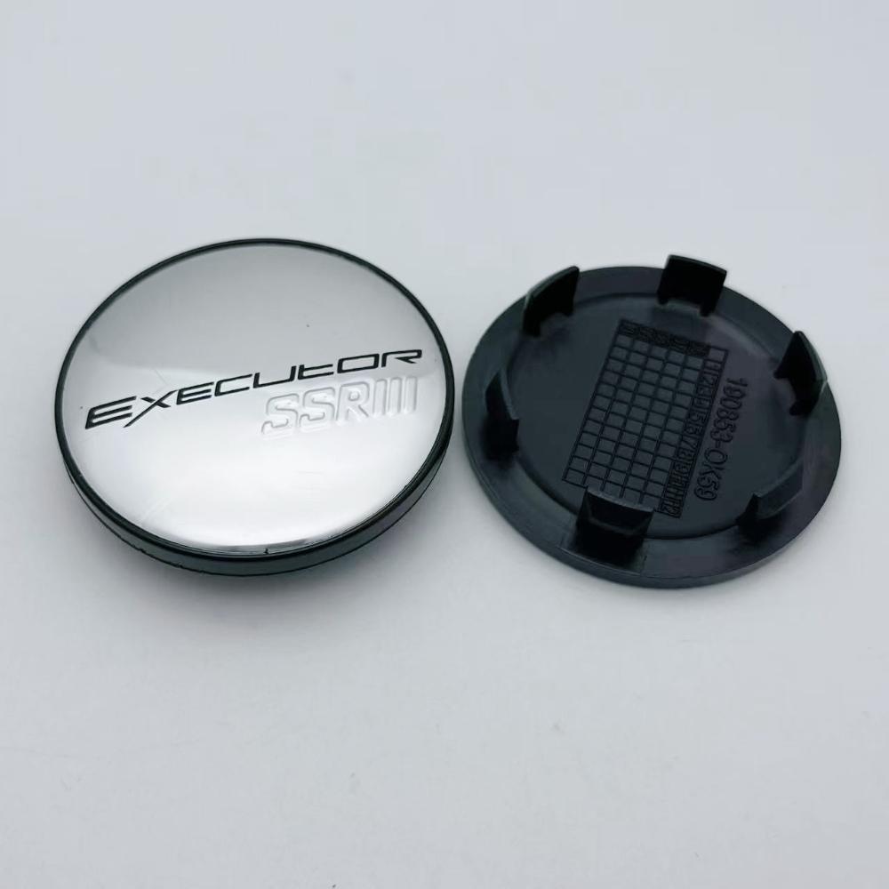 AAYX1 4pcs 59mm 51mm Car Wheel Center Caps With SSR Executor Logo Emblem Wheel Hubcaps Rims Center Dust Cover Replace Car Accessories