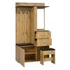 Wardrobe Cabinet Wardrobe Hallway Cabinet Shoe Cabinet Vanity Table MDF APP LED Light Mirror Aluminium Handle
