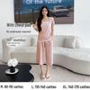 Women's Summer Short-Sleeve Modal Cotton Pajama Set with Chest Pad
