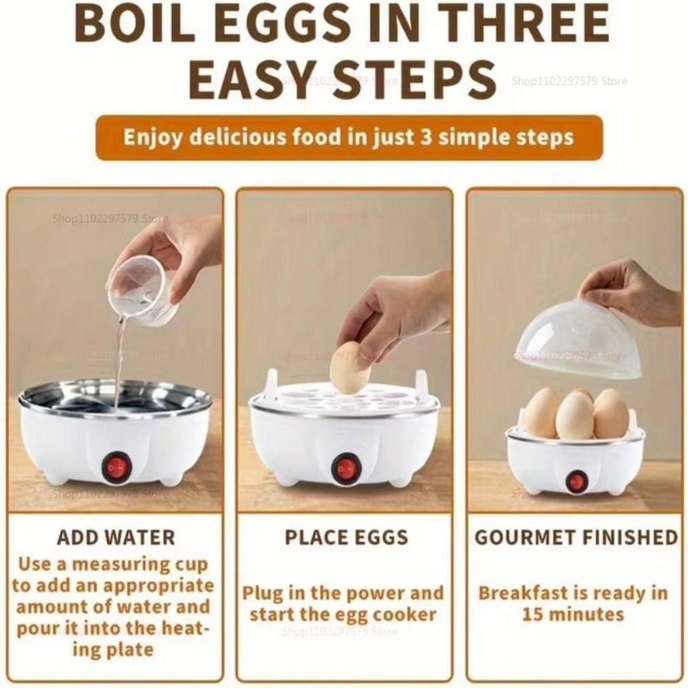 Auto-Off Egg Steamer Multi Function Egg Cooker Egg Maker Electric Eggs Boiler  Home