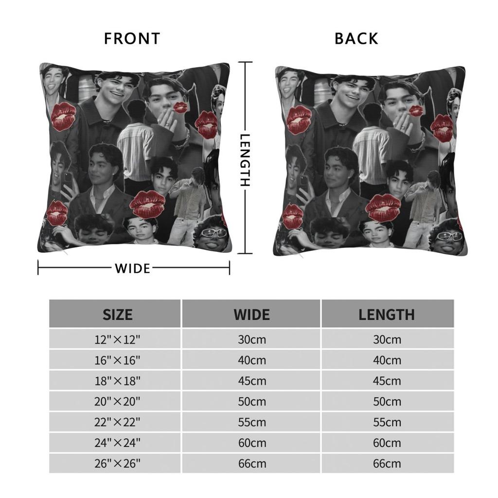 Pillow Cover Malachi Barton American Actor And Singer Photo Cushion Cover Vintage Pillow Case For Living Room Chair Pillowcases