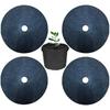 New 12pcs Black Non-woven Weeding Cloth Ring Vegetable Garden Protection Mat Ecological Weed Cloth