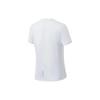 Li Ning Running Series Letter Print Round Neck Short Sleeve T-Shirt Women Tops Standard-White ATST066-4