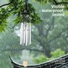 Solar-Blasen-Windspiel-Licht mit LED-Beleuchtung für die Außendekoration im Garten