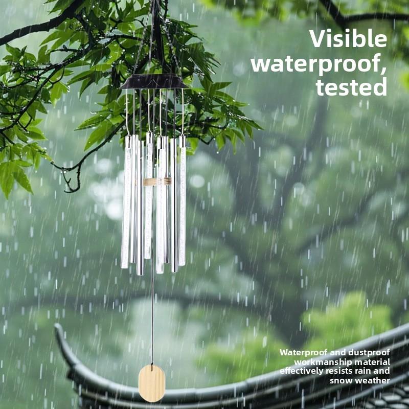 Solar-Blasen-Windspiel-Licht mit LED-Beleuchtung für die Außendekoration im Garten