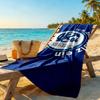 Fc Schalke Customize Your Name Beach Towel Super Soft Microfiber Quickdry Fabric Perfect for Traveling Yoga Camping and Swimming