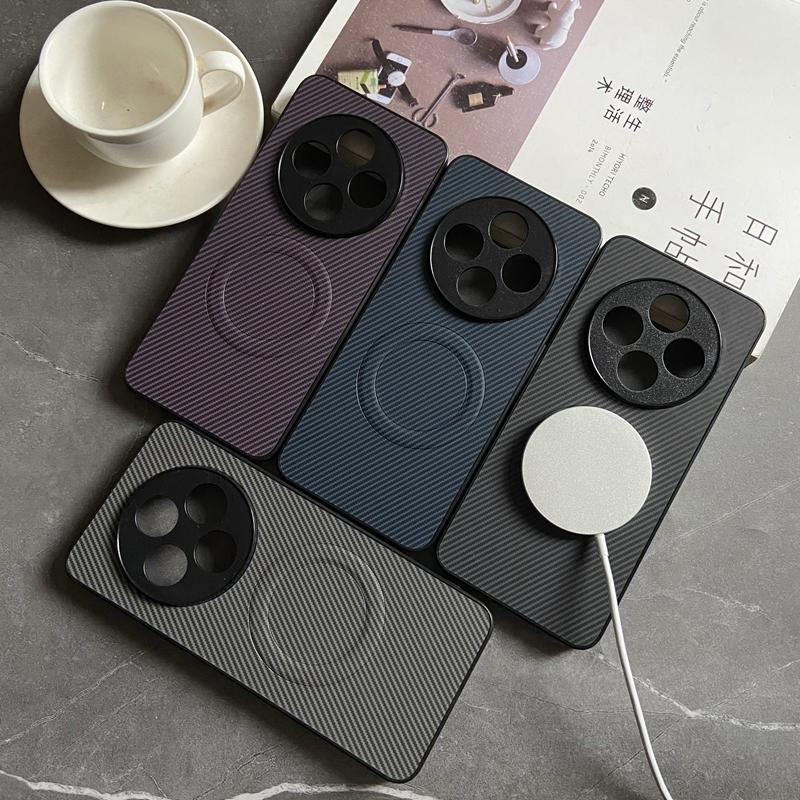 Magnetische Hülle für Xiaomi Mi POCO F7 F6 X6 X7 Ultra Pro M7 Hülle PU-Leder Carbonfaser-Textur Mag-safe Vollständige Kameraabdeckung Funda