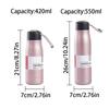 420/550ml Thermal Water Bottle Stainless Steel Vacuum Flask Sports Water Bottle  Mountaineering